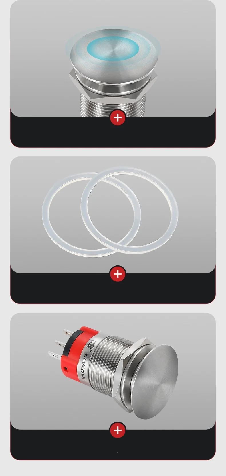 Metal Mushroom Button Switch Metal Mushroom Button Switch