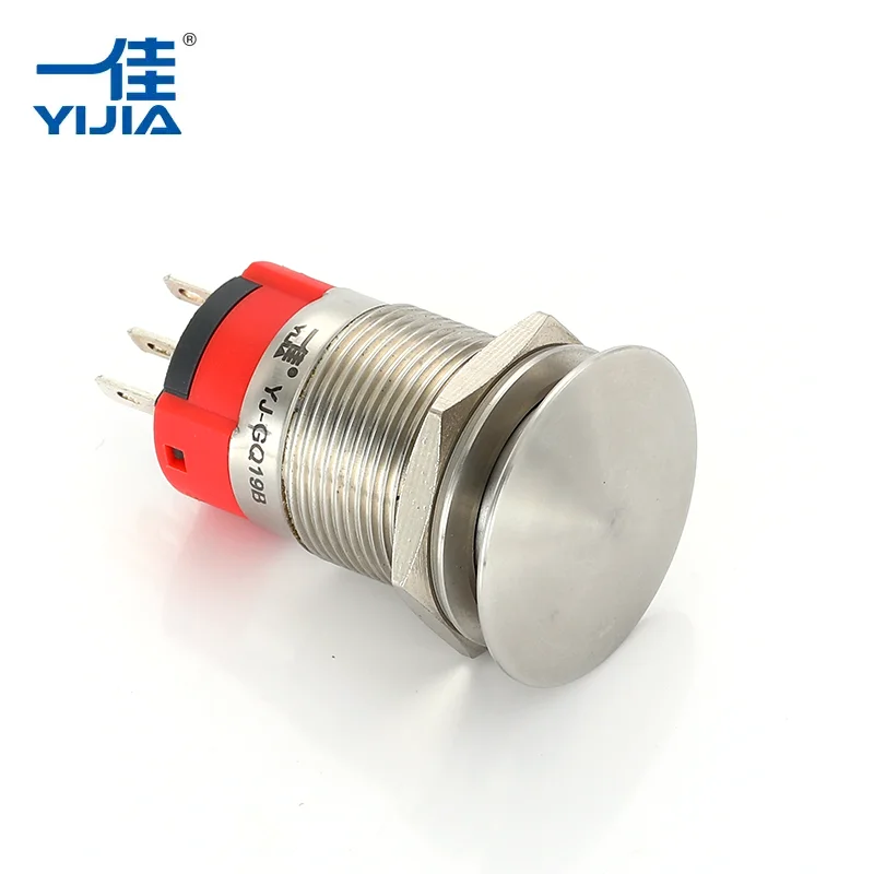 Mushroom Type Color Metal Push -knappen Switch